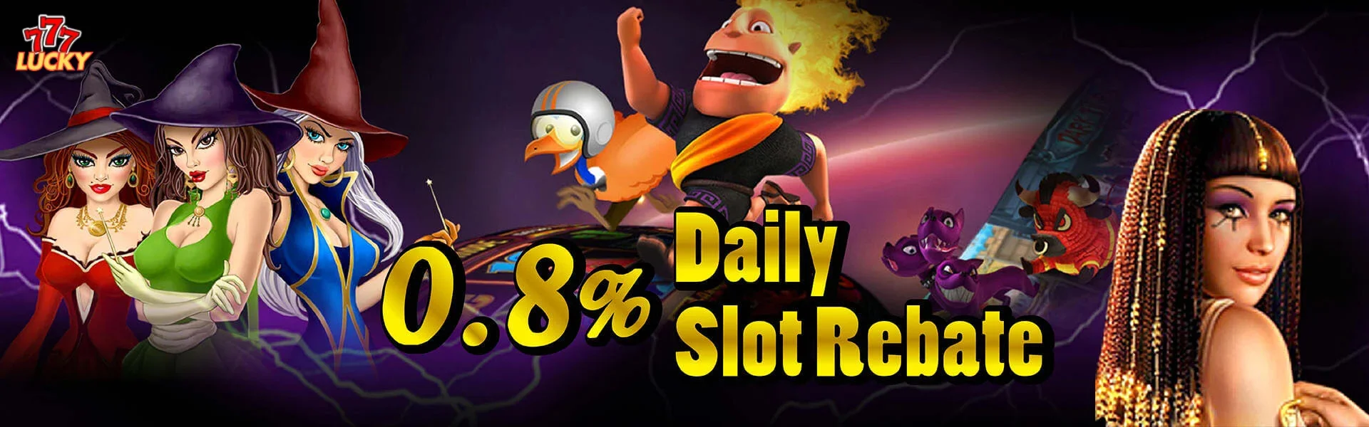 0.8% Daily Slot Rebate