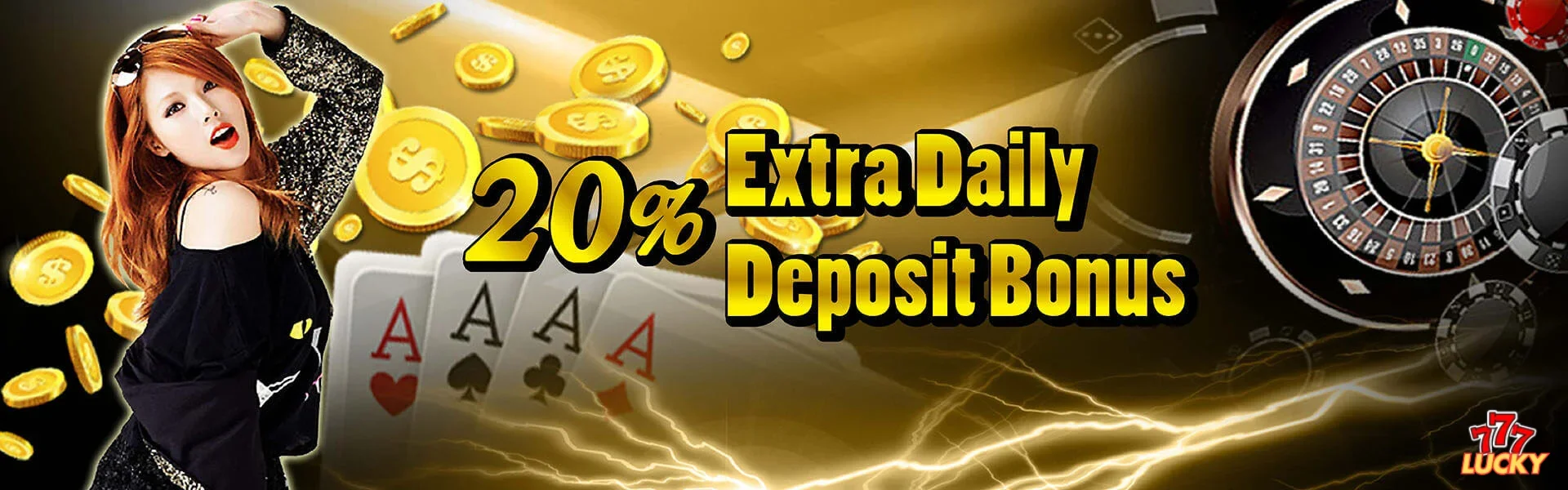 20% Extra Deposit Bonus