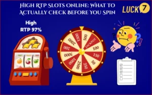 High RTP Slots Online What to Actually Check Before You Spin